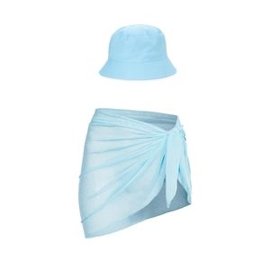 No Boundaries Women's Bucket Hat and Sarong Set, 2-Piece New